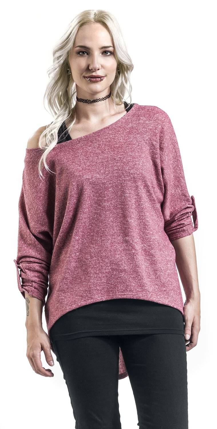 EMP Langarmshirt bordeaux/schwarz von RED by EMP Kostenloser Versand