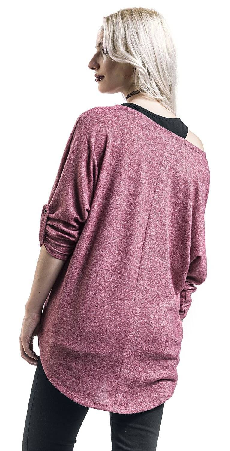 EMP Langarmshirt bordeaux/schwarz von RED by EMP Kostenloser Versand