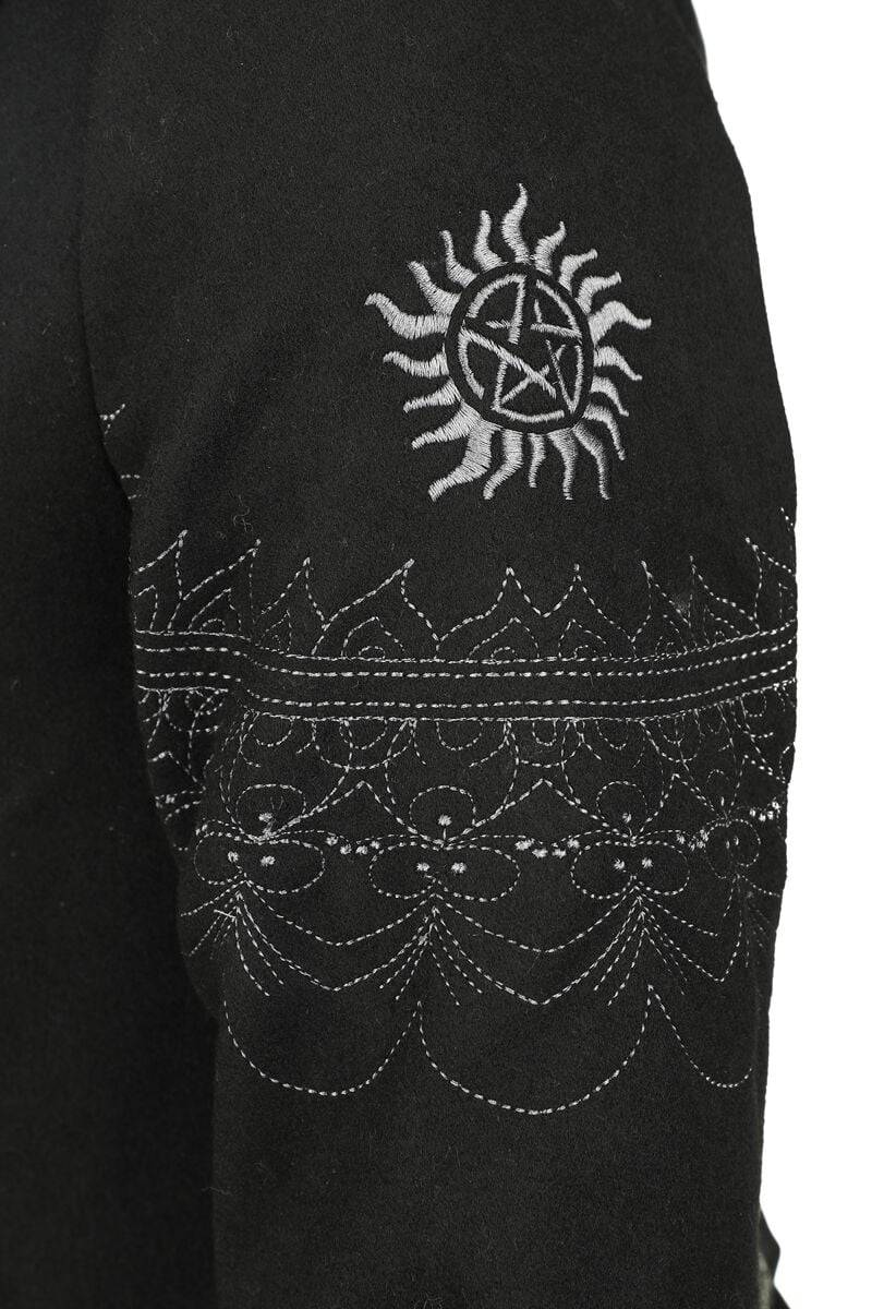 EMP "Devil's Trap" Wintermantel schwarz von Supernatural Fabrik Onlineshop