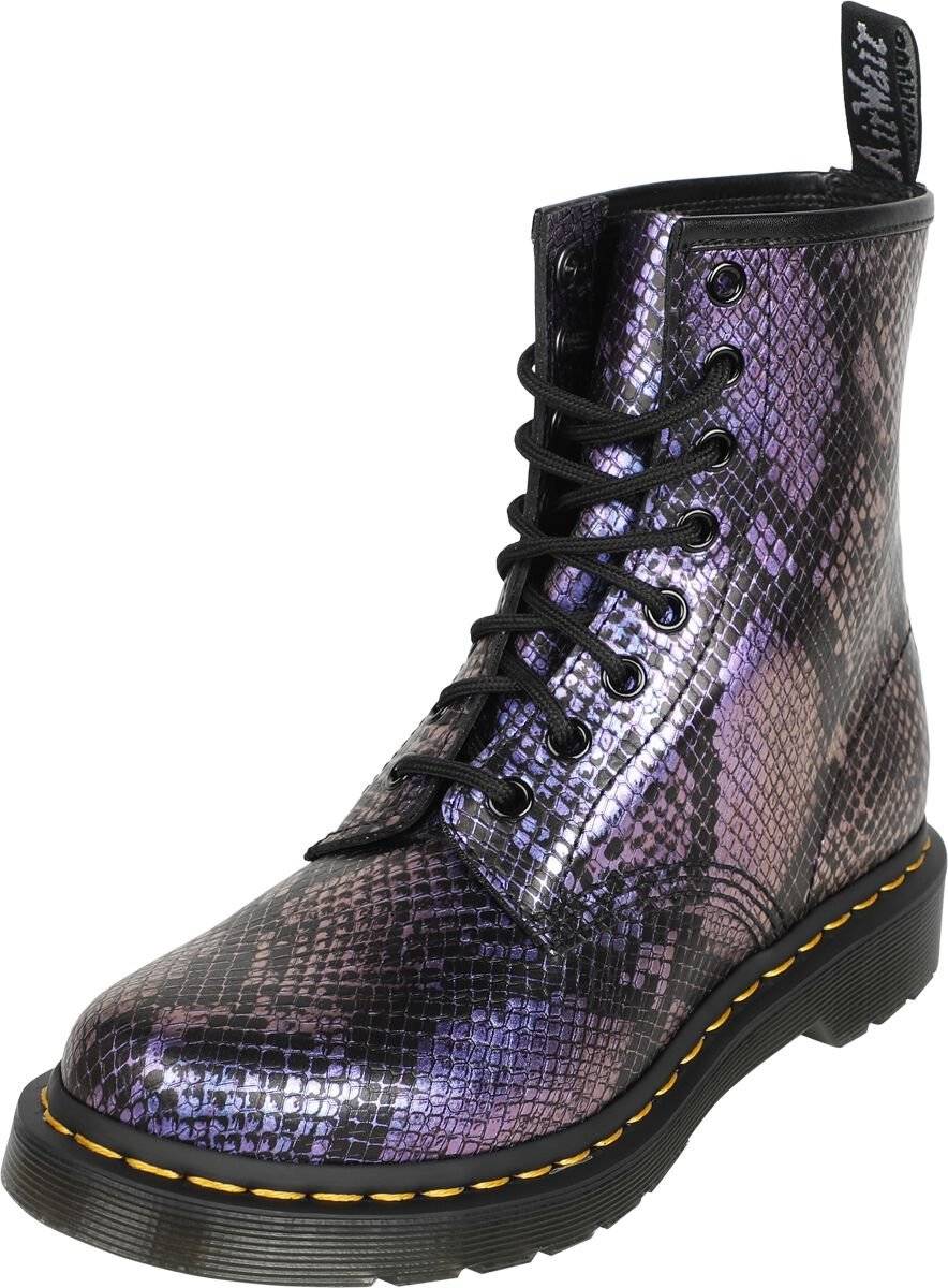 EMP "1460 - Black Blue Viper Croc Emboss" Boot schwarz/blau von Dr. Martens