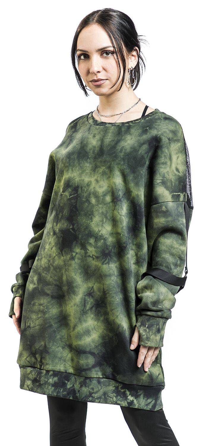 EMP "Kami Jumper" Sweatshirt schwarz/grün von Poizen Industries Begrenztes Angebot