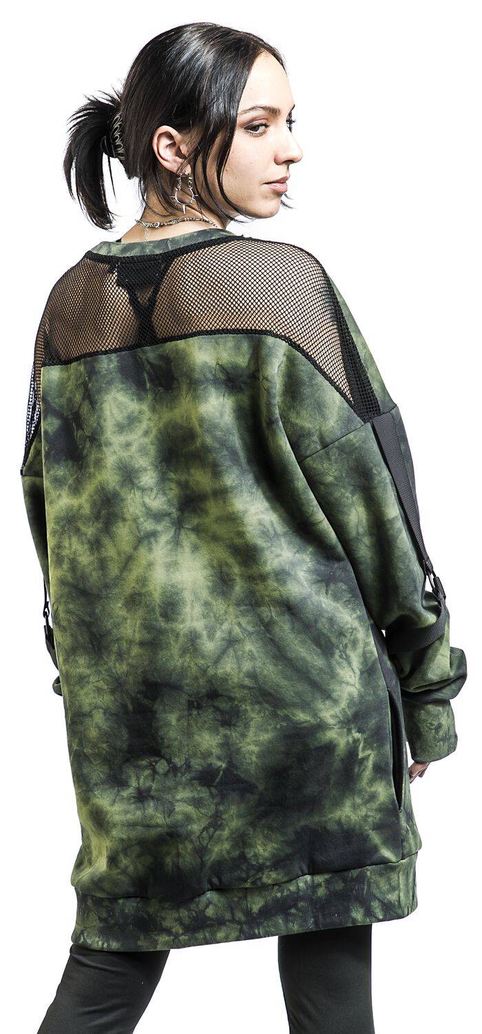 EMP "Kami Jumper" Sweatshirt schwarz/grün von Poizen Industries Begrenztes Angebot