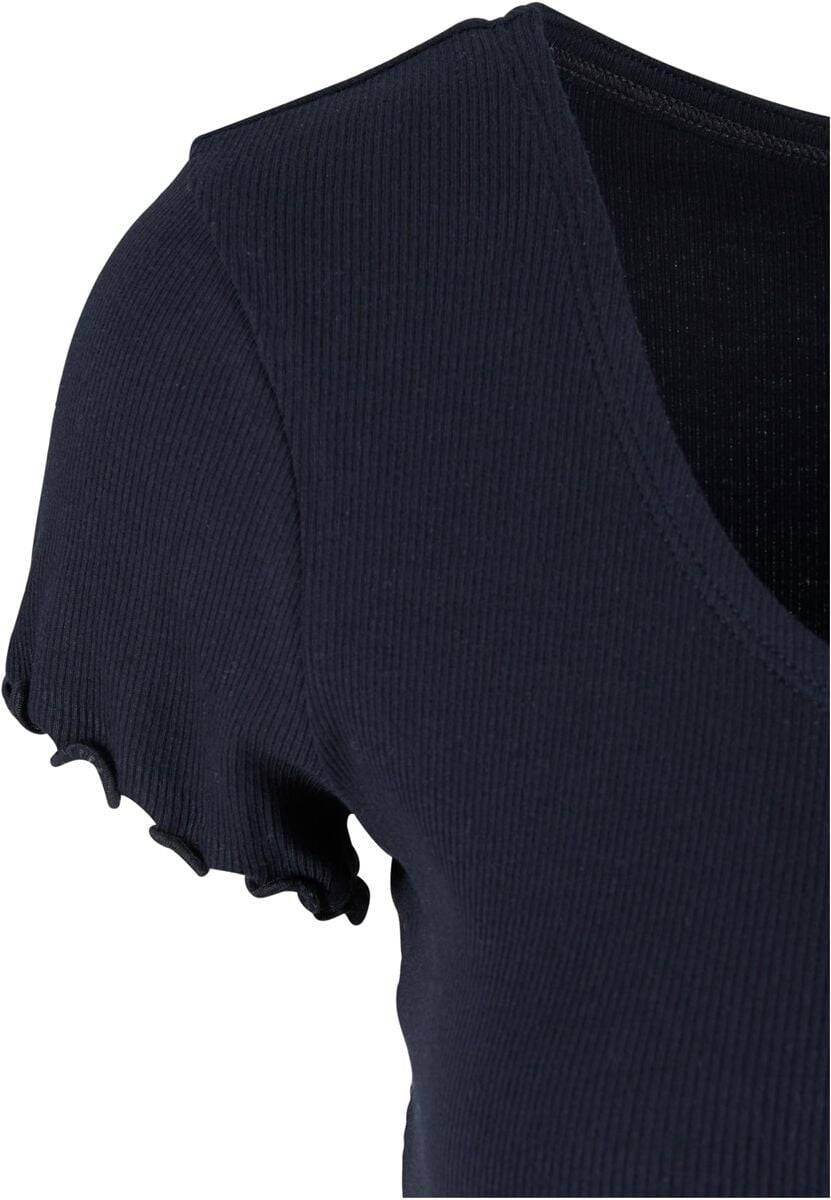 EMP "Ladies Rib Babylock Tee" T-Shirt schwarz von Urban Classics Exklusivangebot