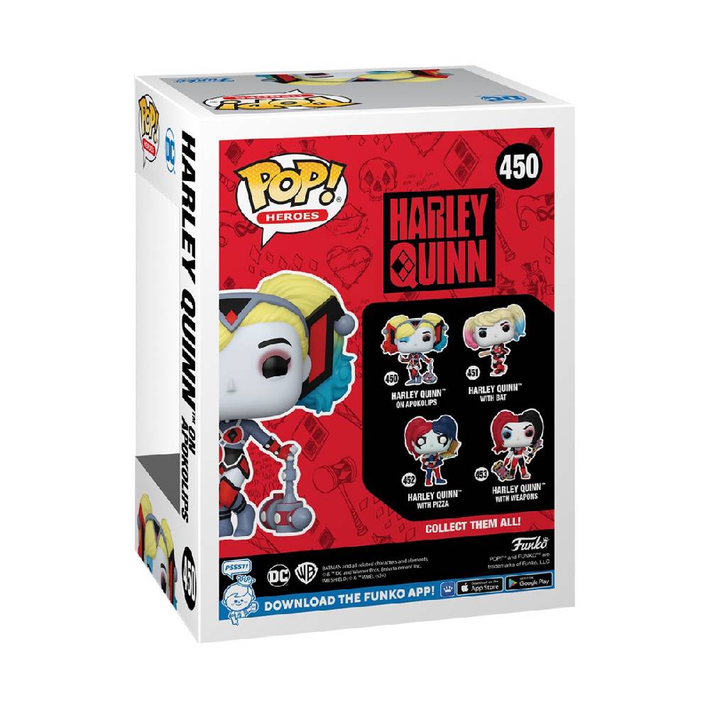 EMP "Harley on Apokolips Vinyl Figur 450" Funko Pop! von Harley Quinn Jubiläumsangebot