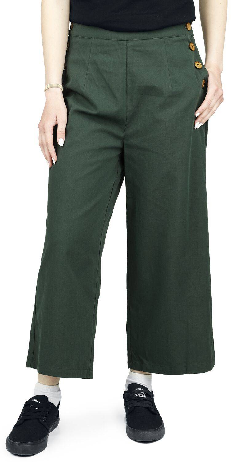 EMP "Pretty Perfect Trousers" Stoffhose grün von Banned Retro Große Rabatte