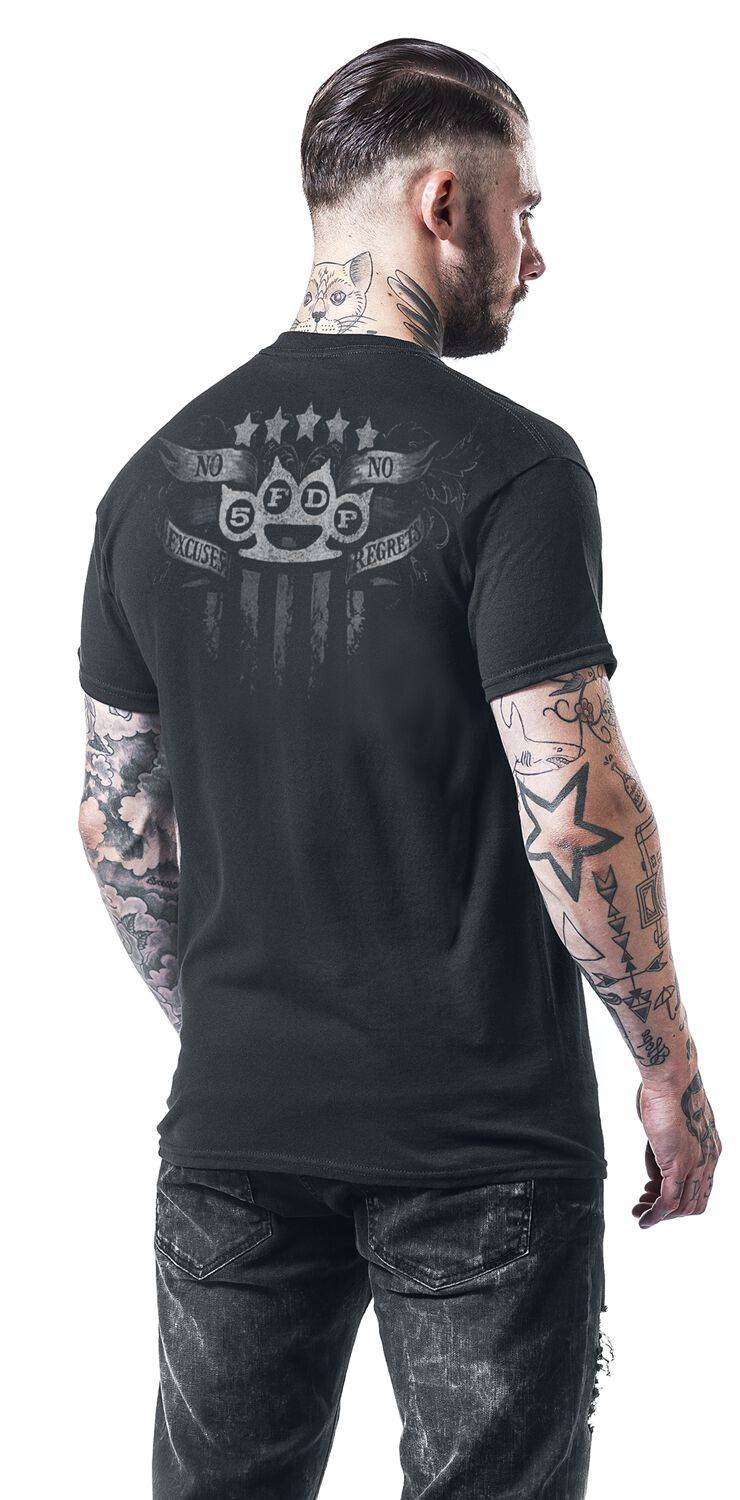 EMP "No Regrets" T-Shirt schwarz von Five Finger Death Punch Neueste Stile