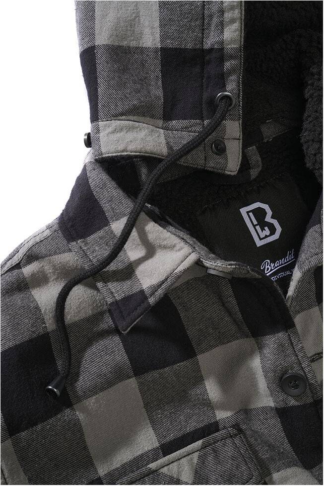 EMP "Lumberjacket Hooded" Übergangsjacke schwarz von Brandit Saisonschlussverkauf
