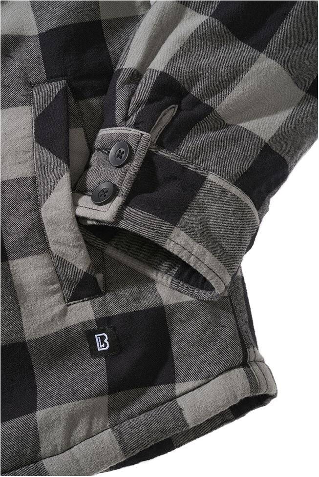 EMP "Lumberjacket Hooded" Übergangsjacke schwarz von Brandit Saisonschlussverkauf