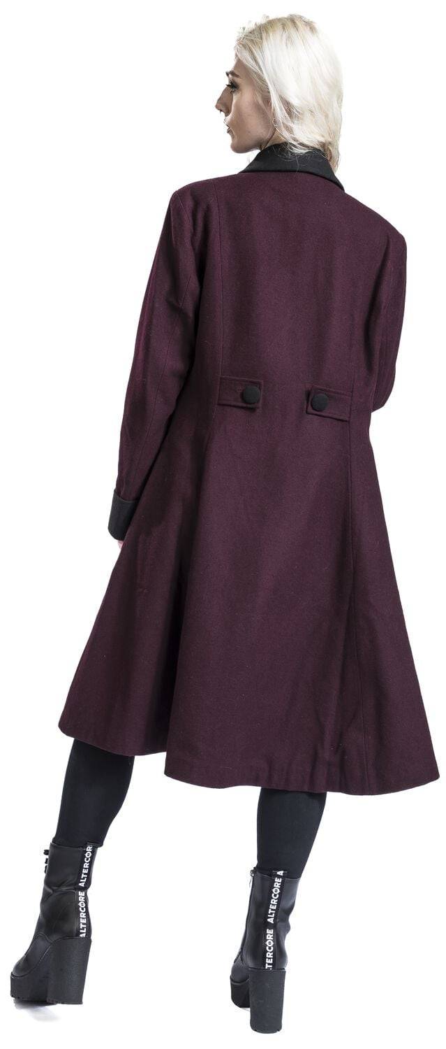 EMP Mantel dunkelrot von Gothicana by EMP Muttertagsangebot
