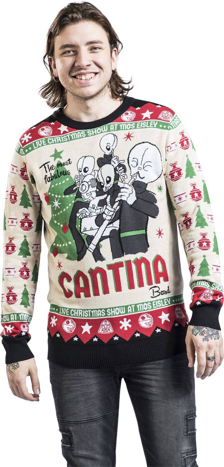 EMP "Cantina Band" Weihnachtspullover multicolor von Star Wars Lagerräumung