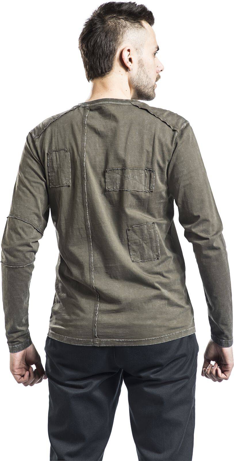 EMP Langarmshirt grün von Rock Rebel by EMP Letzte 2 Tage