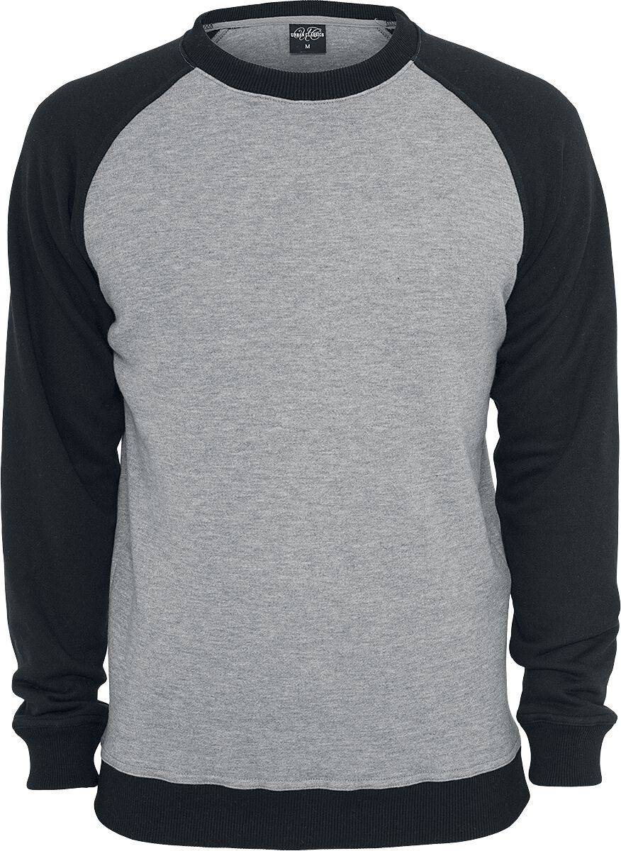 EMP "2-Tone Raglan Crewneck" Sweatshirt grau/schwarz von Urban Classics