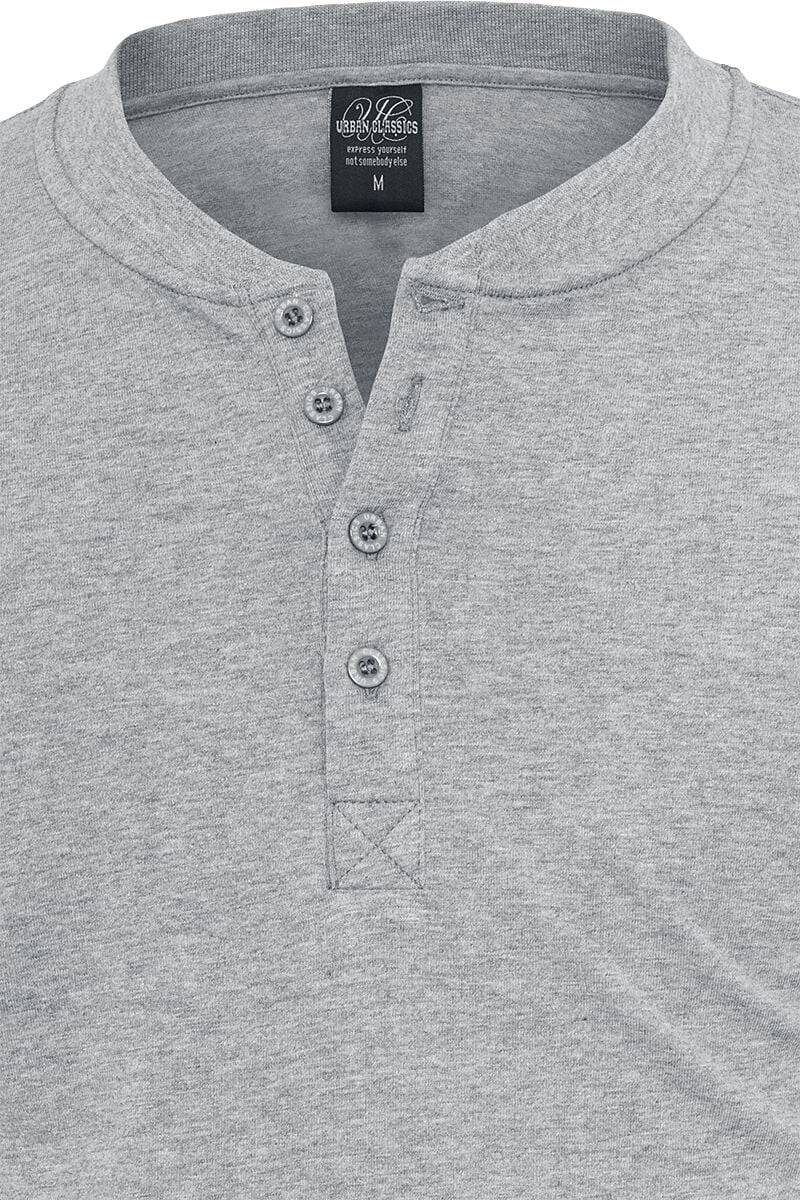EMP "Basic Henley" Langarmshirt grau von Urban Classics Zeitbegrenzte Promotion