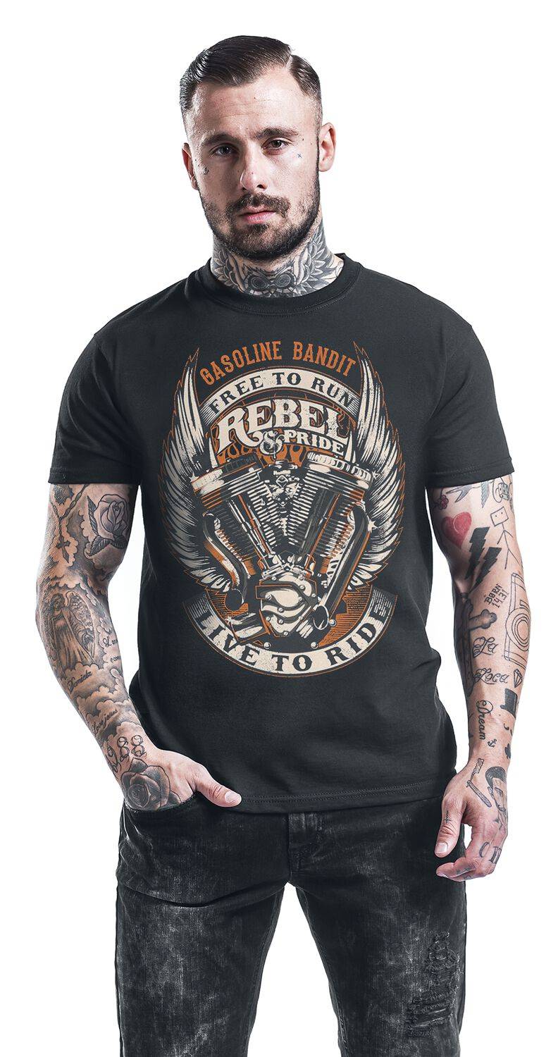 EMP "Rebel Pride" T-Shirt schwarz von Gasoline Bandit Fabrikladen