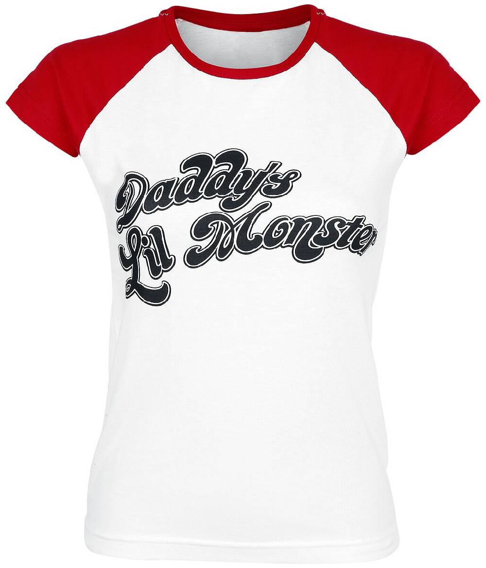EMP "Daddy's Lil' Monster" T-Shirt weiß/rot von Suicide Squad