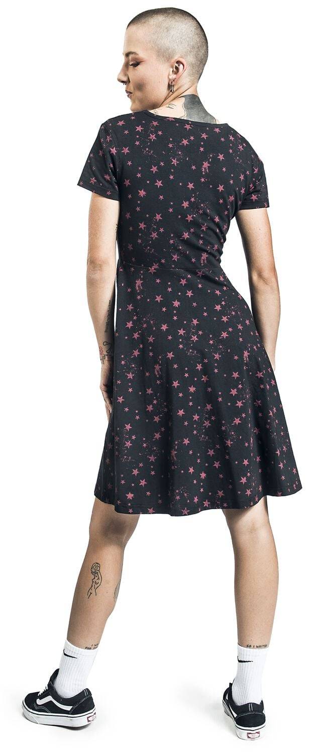 EMP Kurzes Kleid schwarz/rot von RED by EMP Auslauf