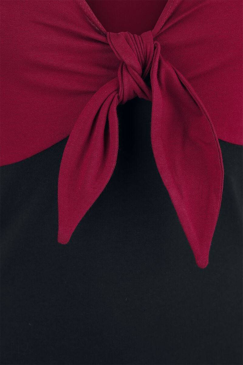 EMP Top bordeaux/schwarz von Rock Rebel by EMP Angebote