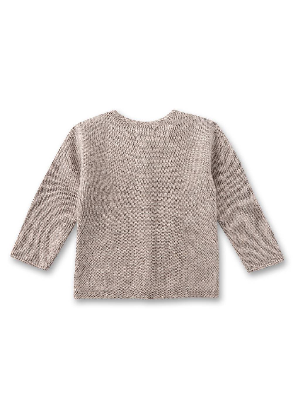 Sanetta Baby-Strickpullover Beige aus Wolle Neueste Mode
