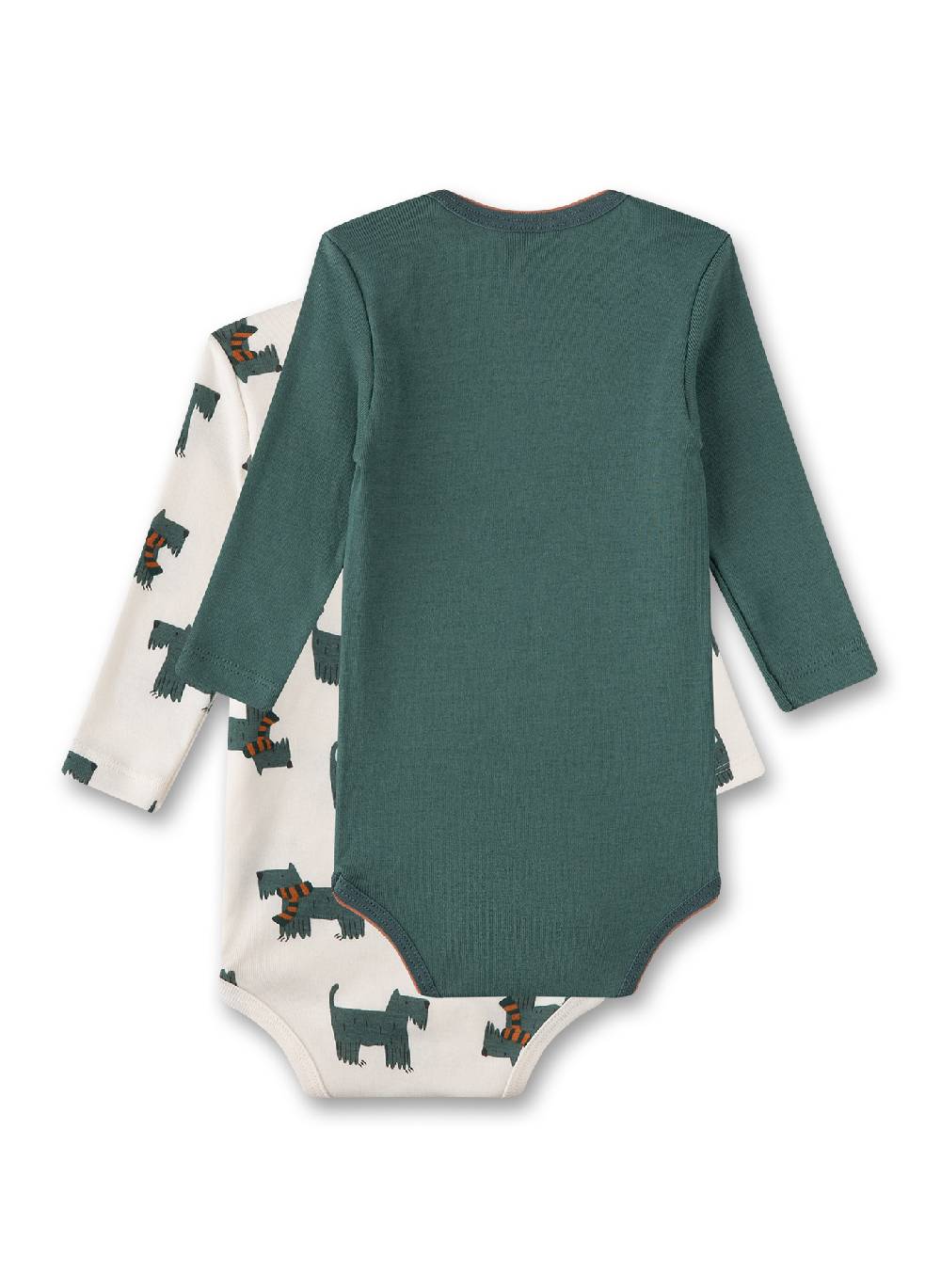 Sanetta Body (Doppelpack) Off-White & Grün Verkauf