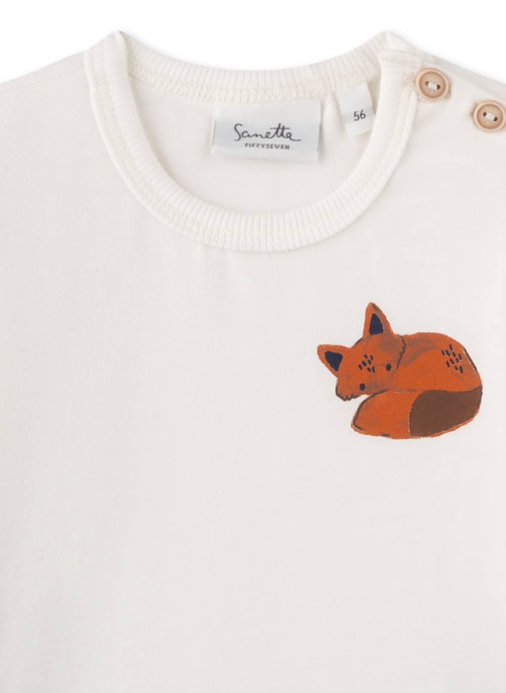 Sanetta Jungen-Langarmshirt Off-White Fabrik Onlineshop
