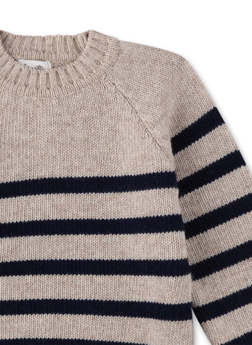 Sanetta Strick-Pullover Beige Fabrikpreis
