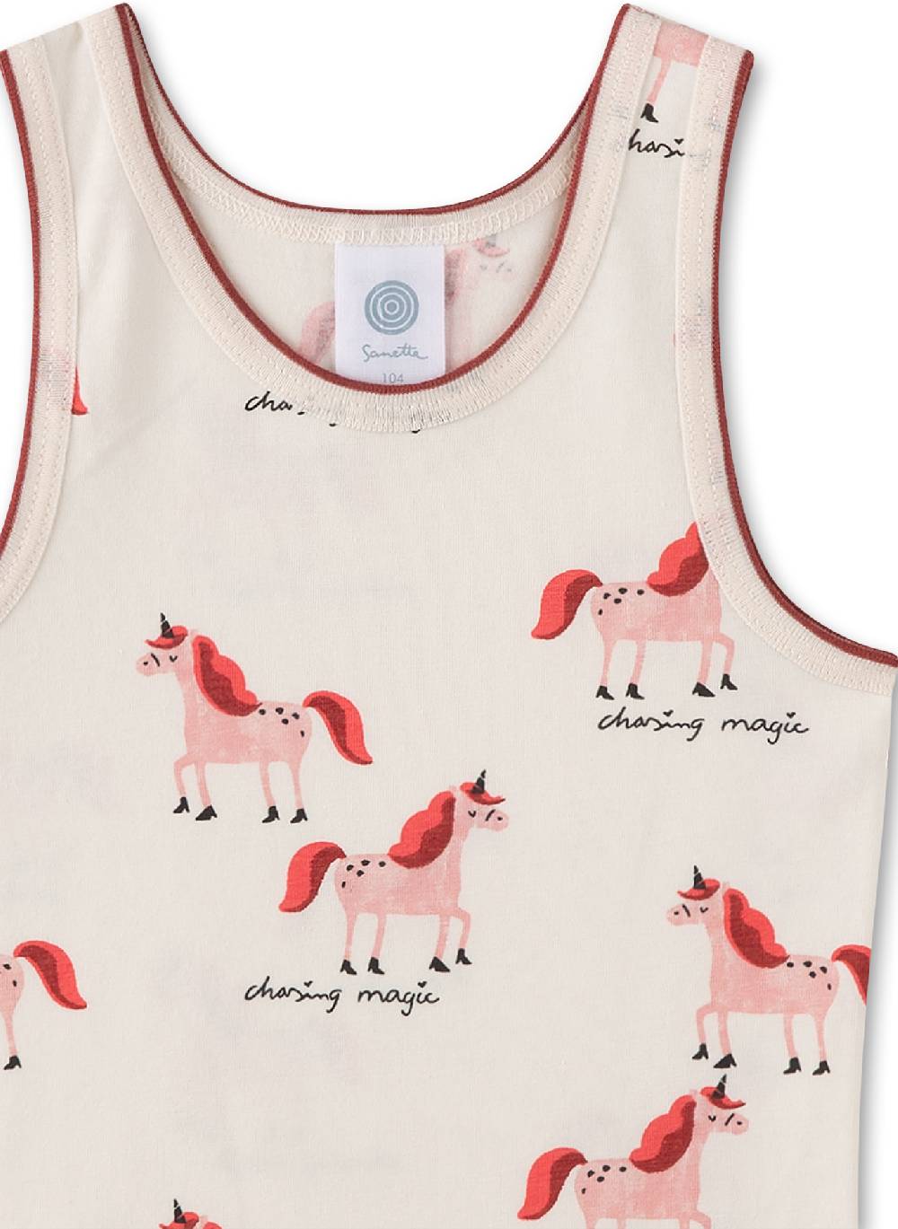 Sanetta Mädchen-Unterhemd Off-White Begrenztes Angebot