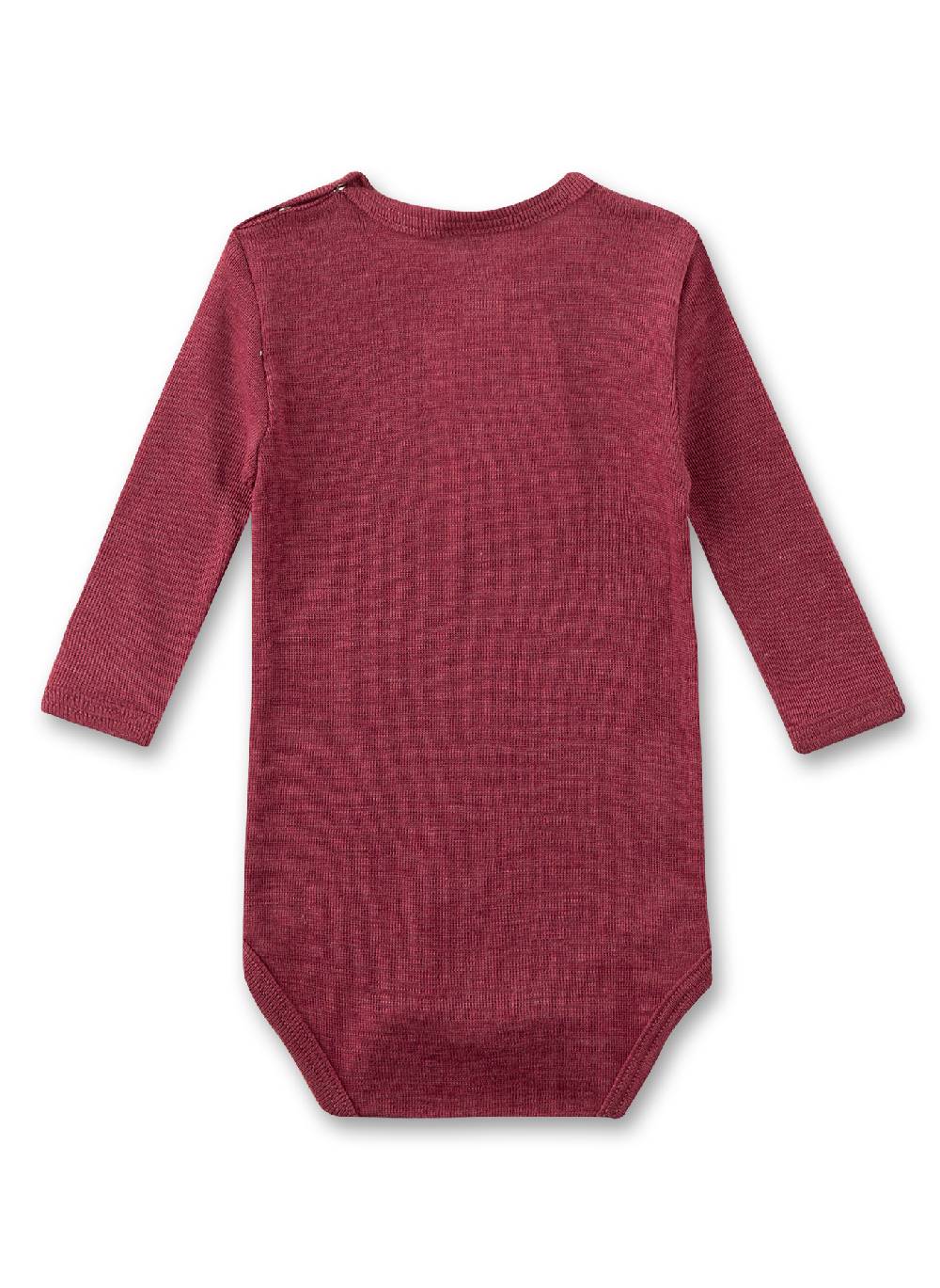 Sanetta Body langarm Rot aus Merino-Wolle & Seide Große Rabatte
