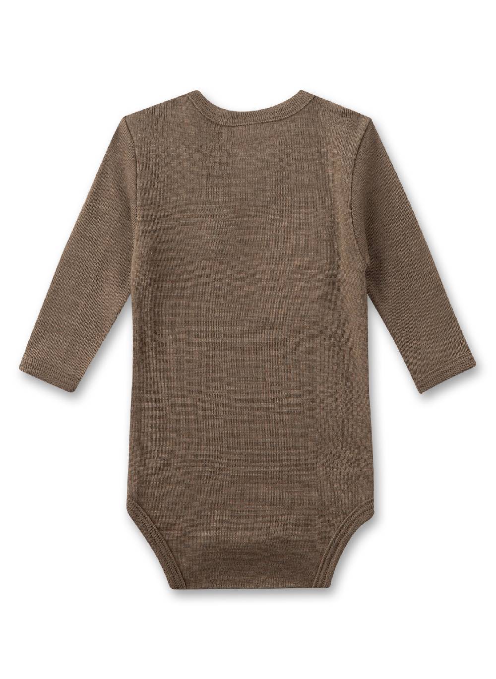 Sanetta Body langarm Beige aus Merinowolle & Seide Super Sparpreis