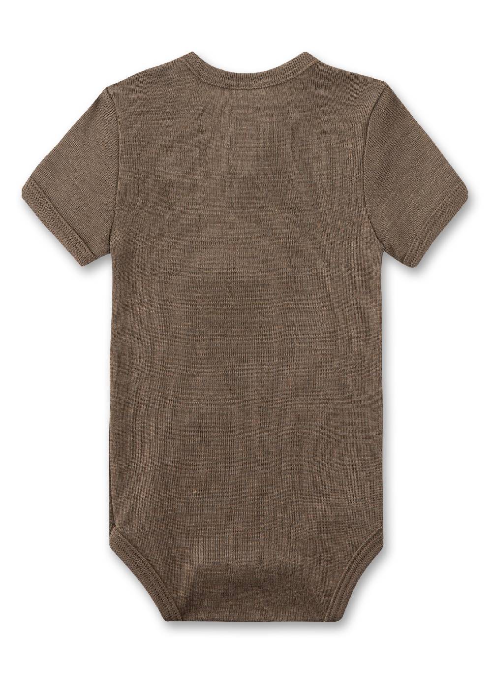 Sanetta Body halbarm Beige aus Wolle & Seide Neueste Stile