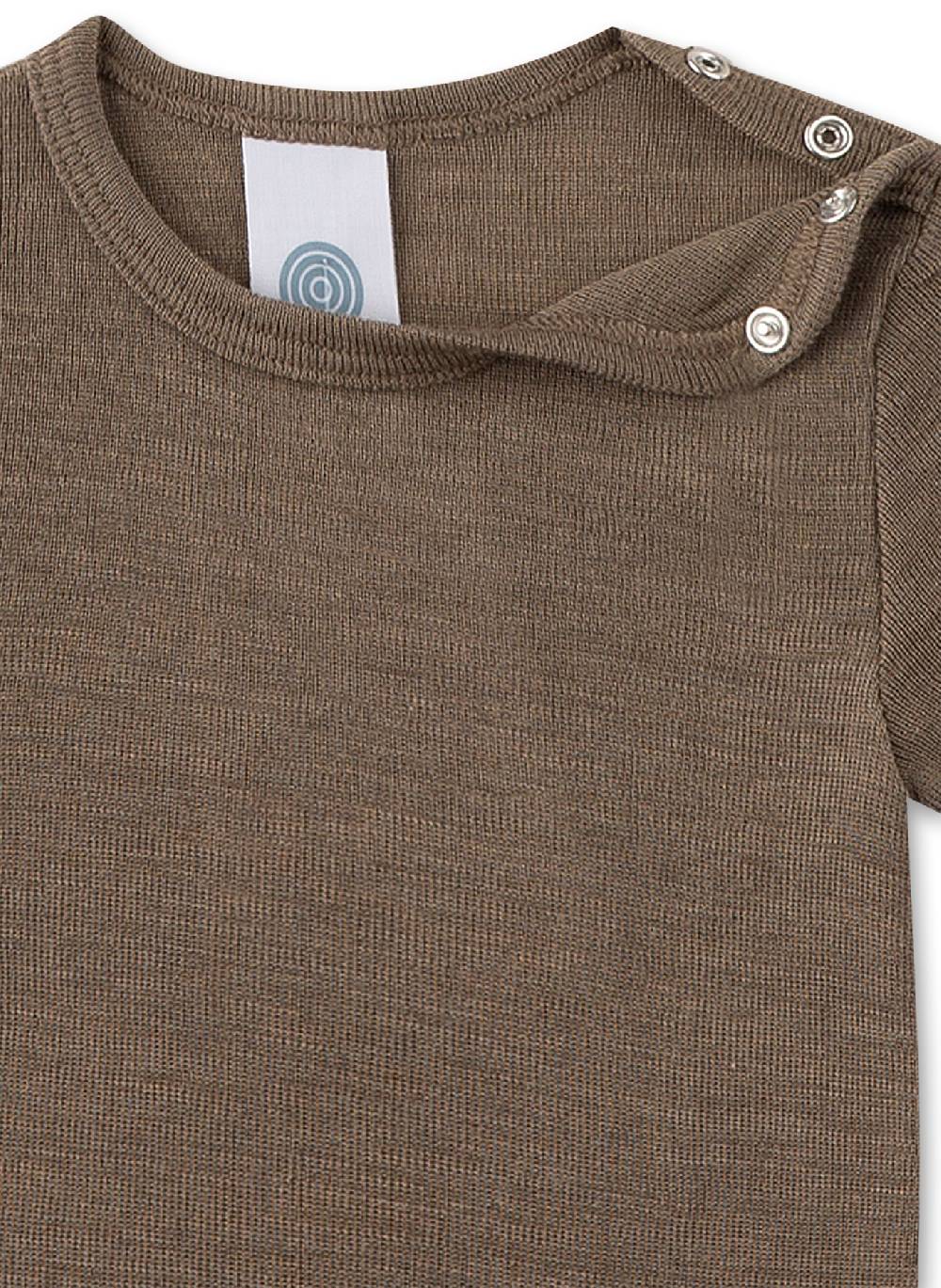 Sanetta Body halbarm Beige aus Wolle & Seide Neueste Stile