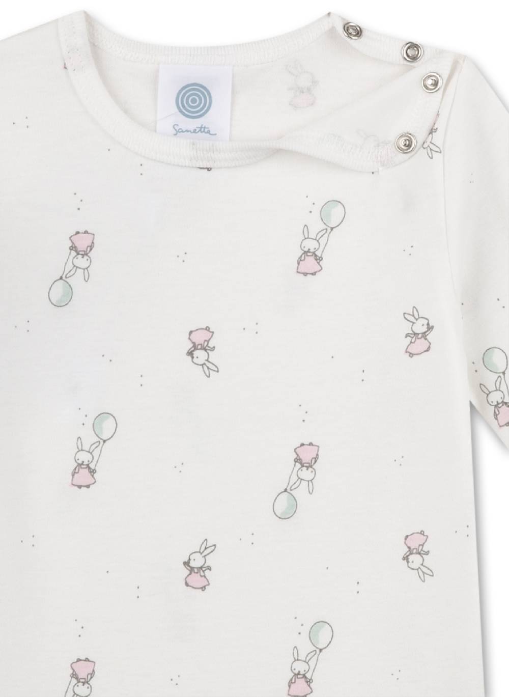 Sanetta Body langarm Off-White Bis zu 50% Rabatt