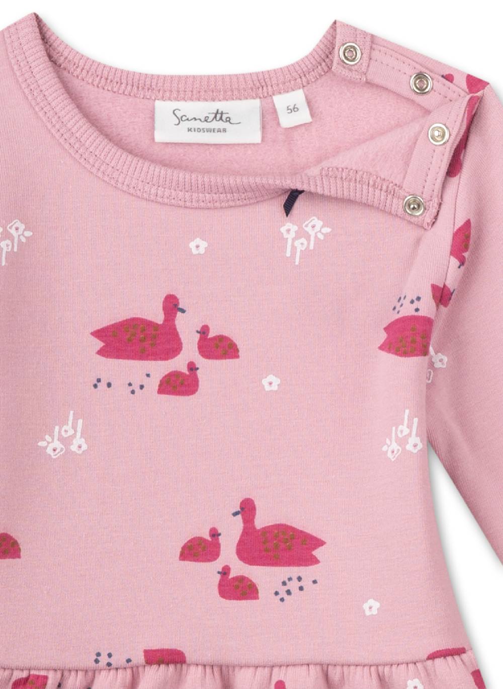 Sanetta Mädchen-Sweatkleid Rosa Schlussverkauf