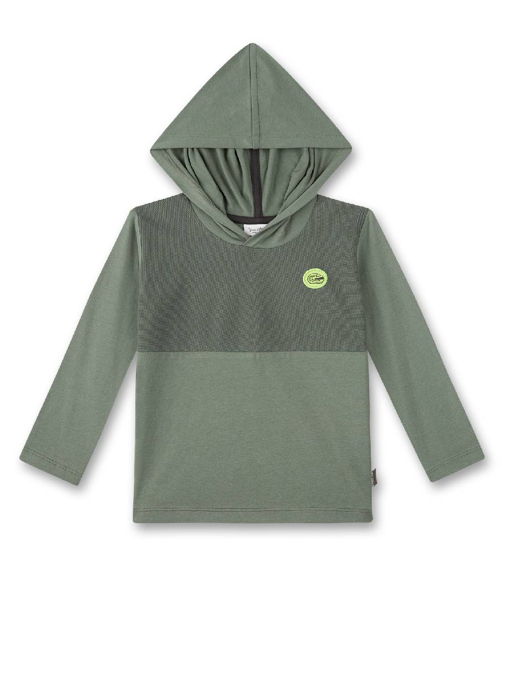 Sanetta Jungen-Langarmshirt mit Kapuze Grün Osterangebot