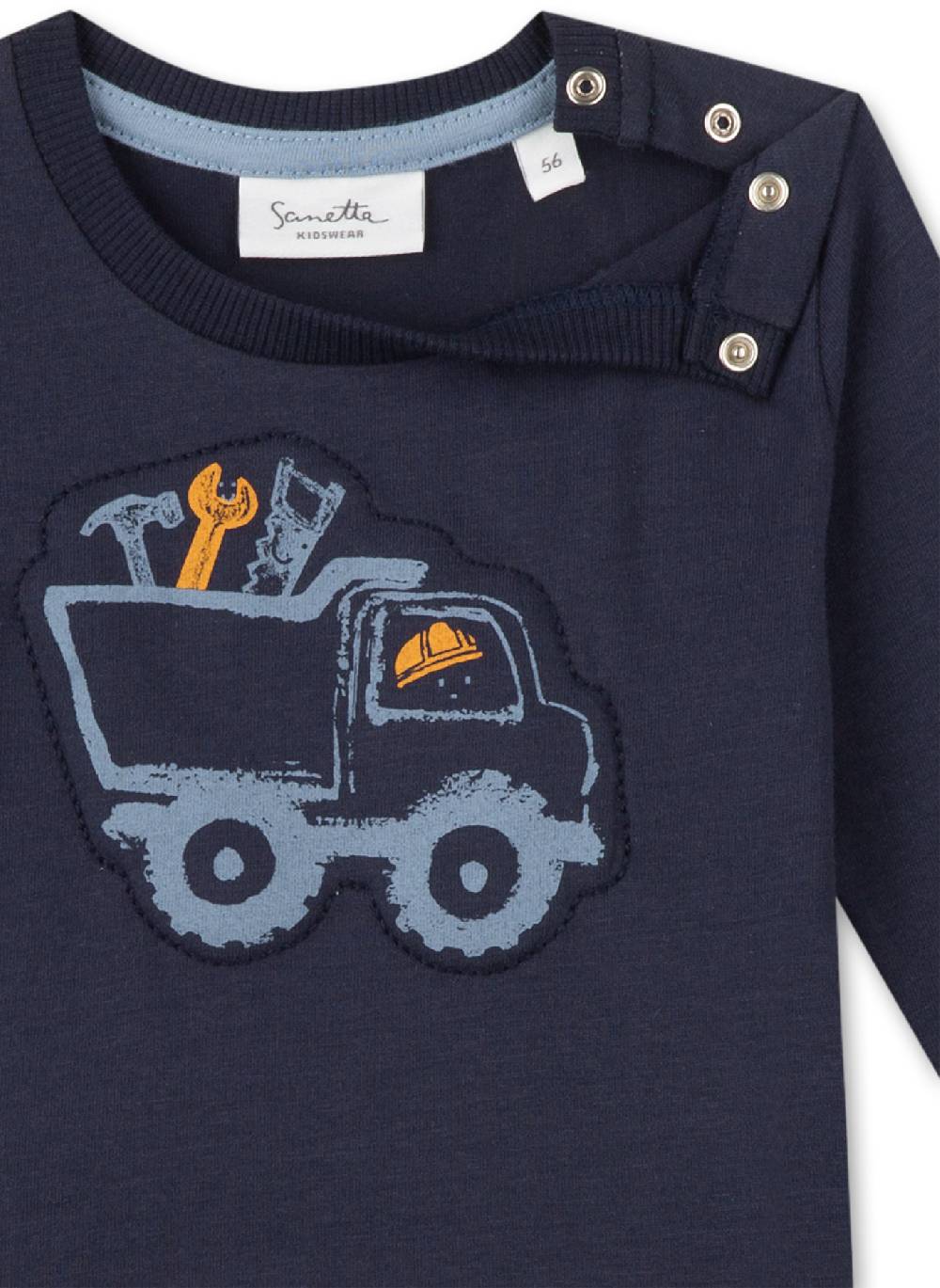 Sanetta Jungen-Shirt langarm Dunkelblau Lagerräumung