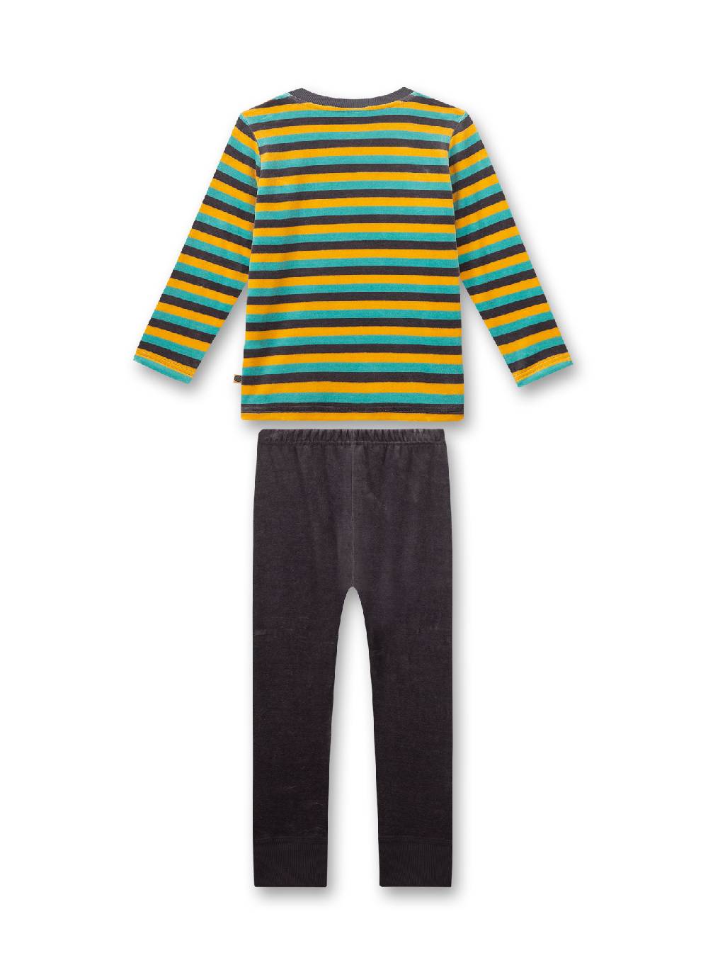 Sanetta Jungen-Schlafanzug Bunt geringelt aus Nicki Online Outlet