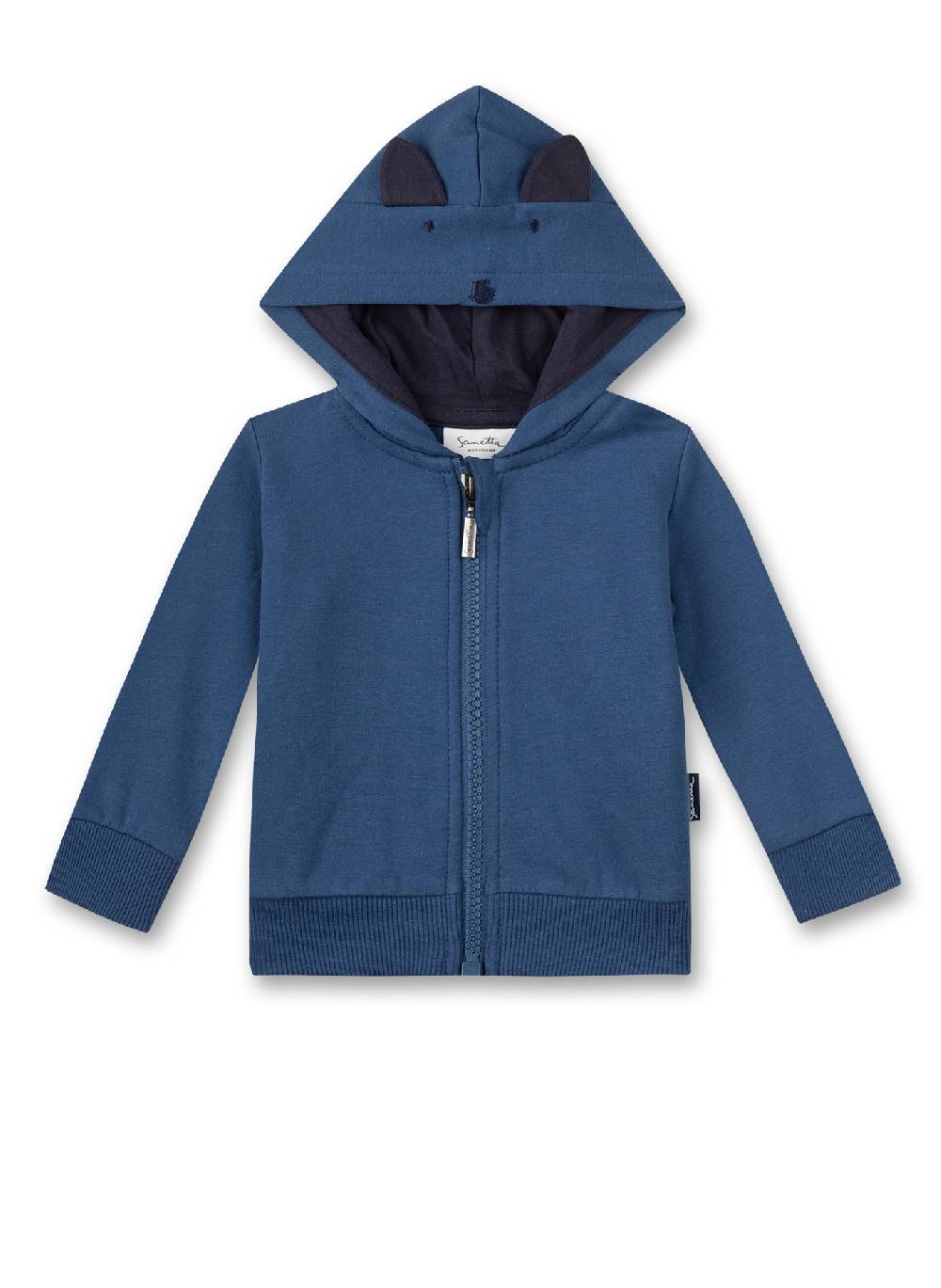 Sanetta Jungen-Sweatjacke mit Kapuze Blau Super Sparpreis