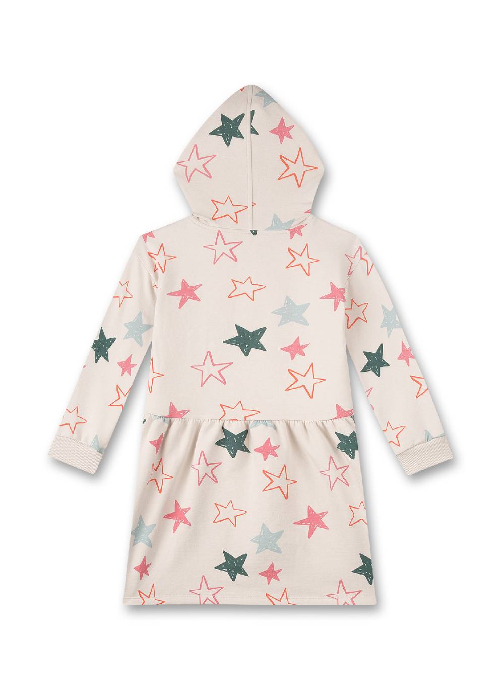 Sanetta Mädchen-Sweatkleid mit Kapuze Beige Letzte 2 Tage