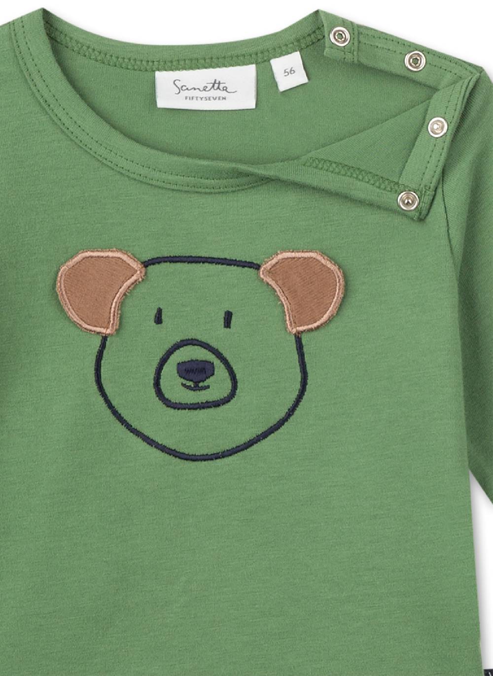 Sanetta Jungen-Shirt langarm Grün 50% Rabatt mit kostenlosem Versand