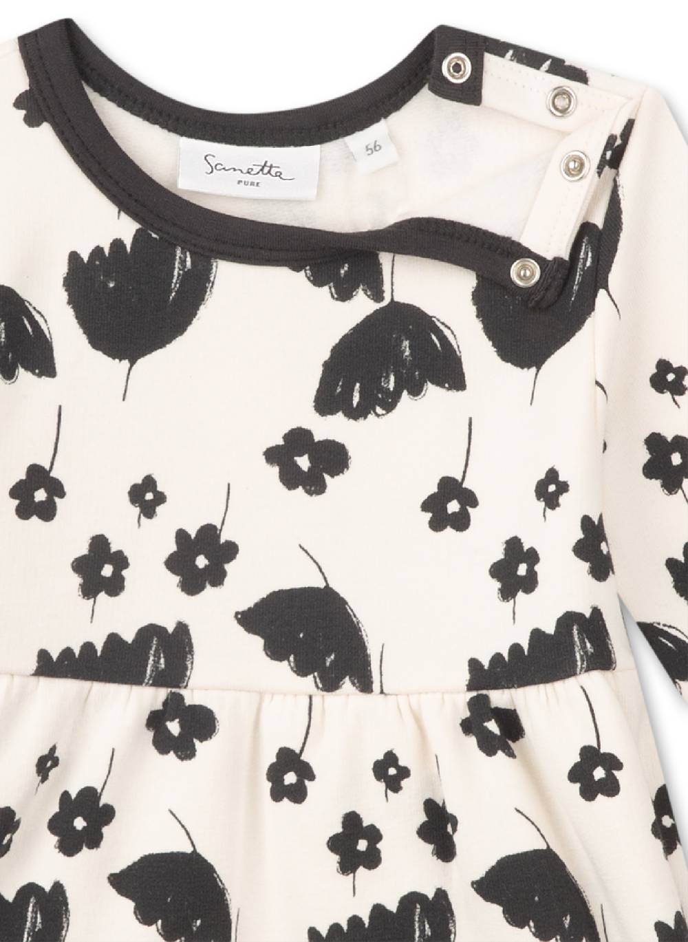 Sanetta Mädchen-Sweatkleid Off-White Günstiger Verkauf