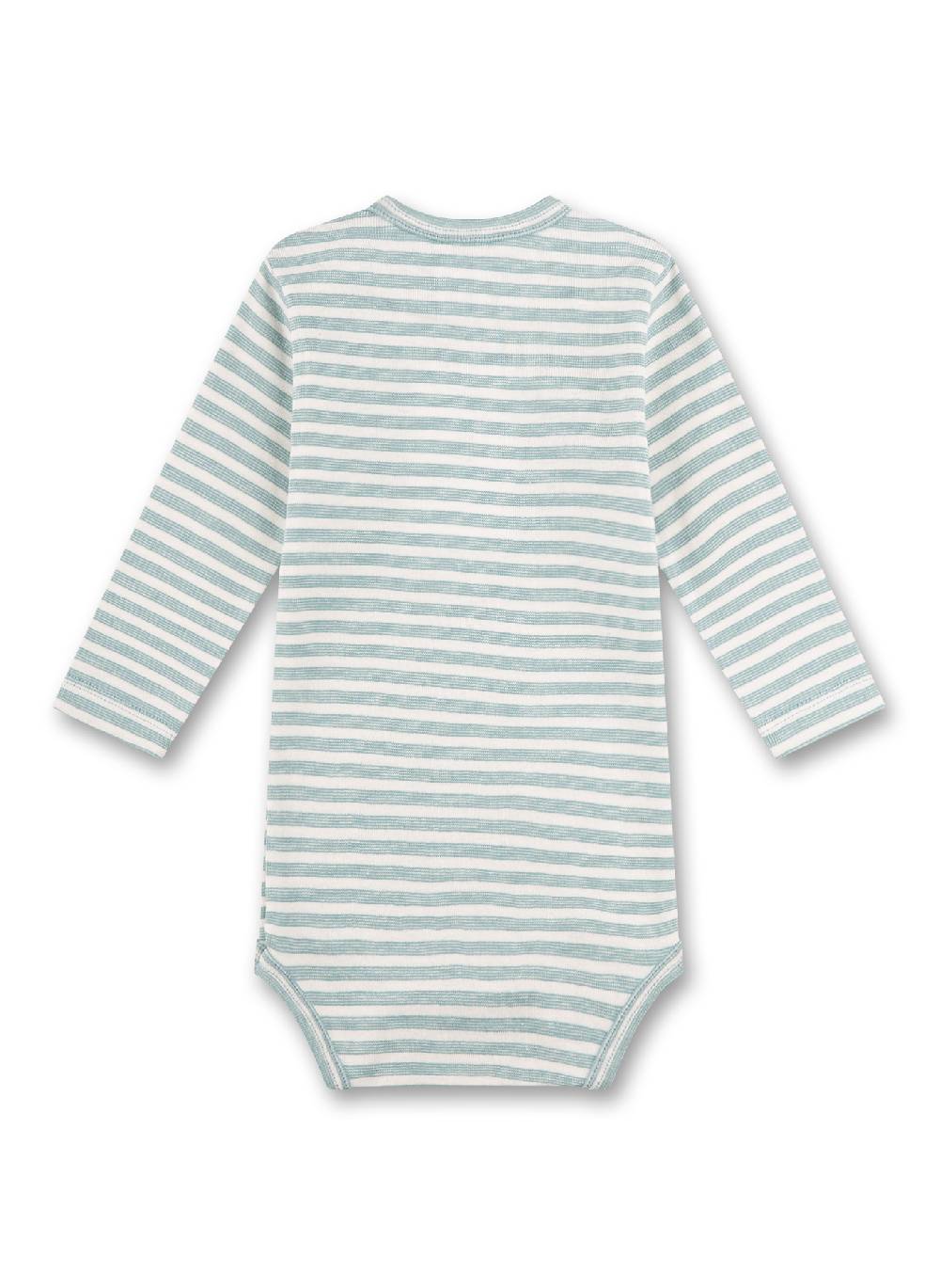 Sanetta Baby-Body langarm Blau Sonderangebot