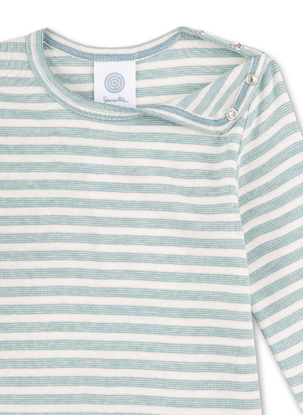 Sanetta Baby-Body langarm Blau Sonderangebot
