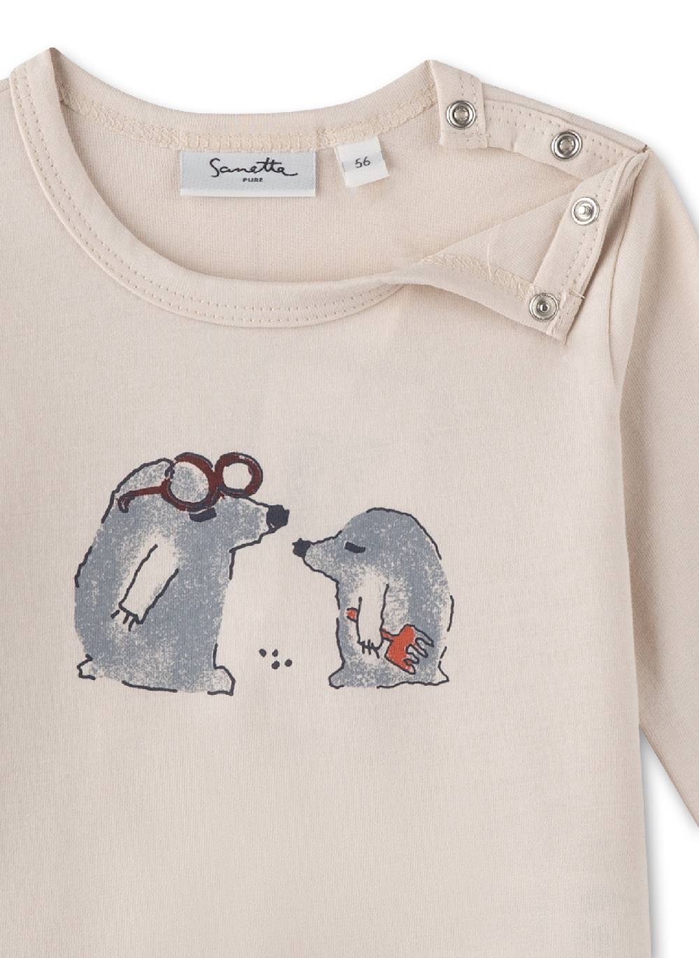 Sanetta Jungen-Langarmshirt Beige Weihnachtsangebot