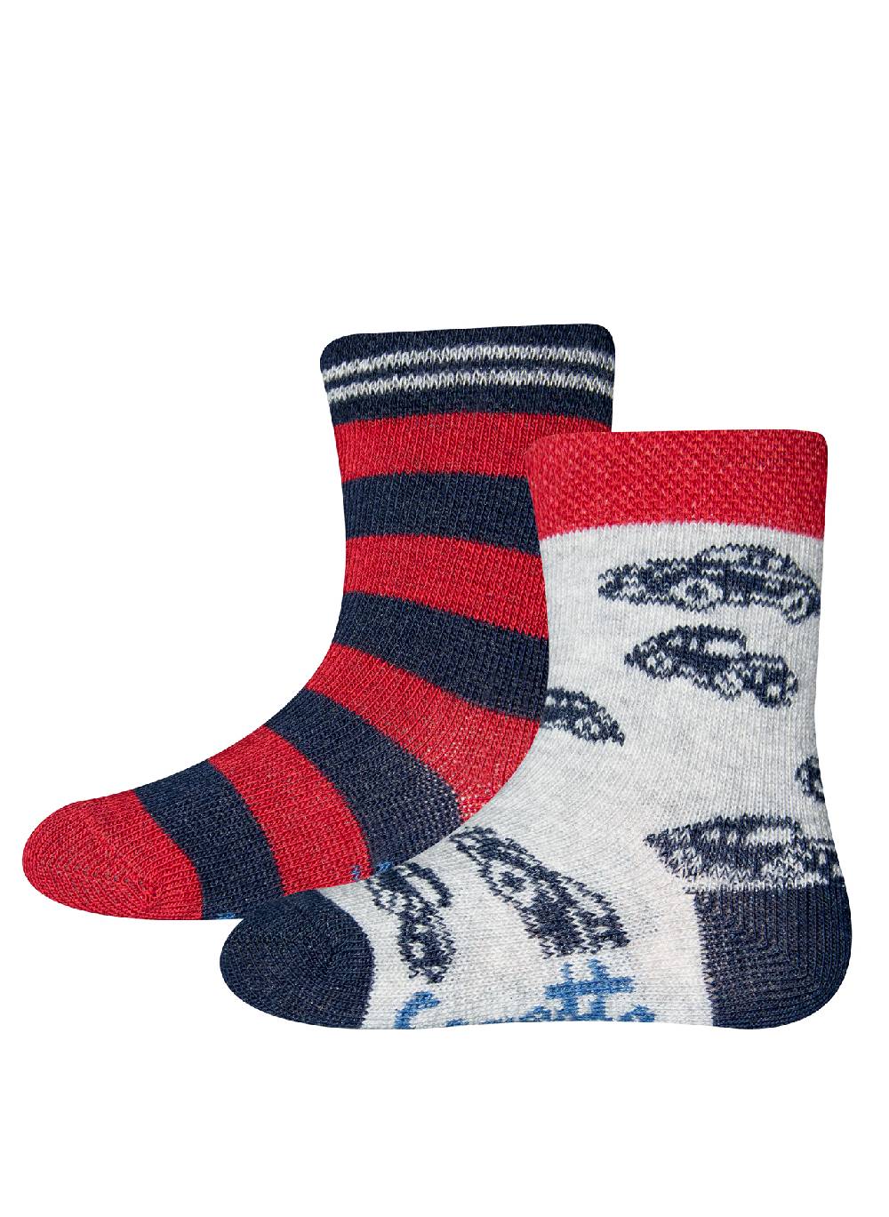 Sanetta Jungen-Socken (Doppelpack) Autos und Ringel Begrenzte Freigabe