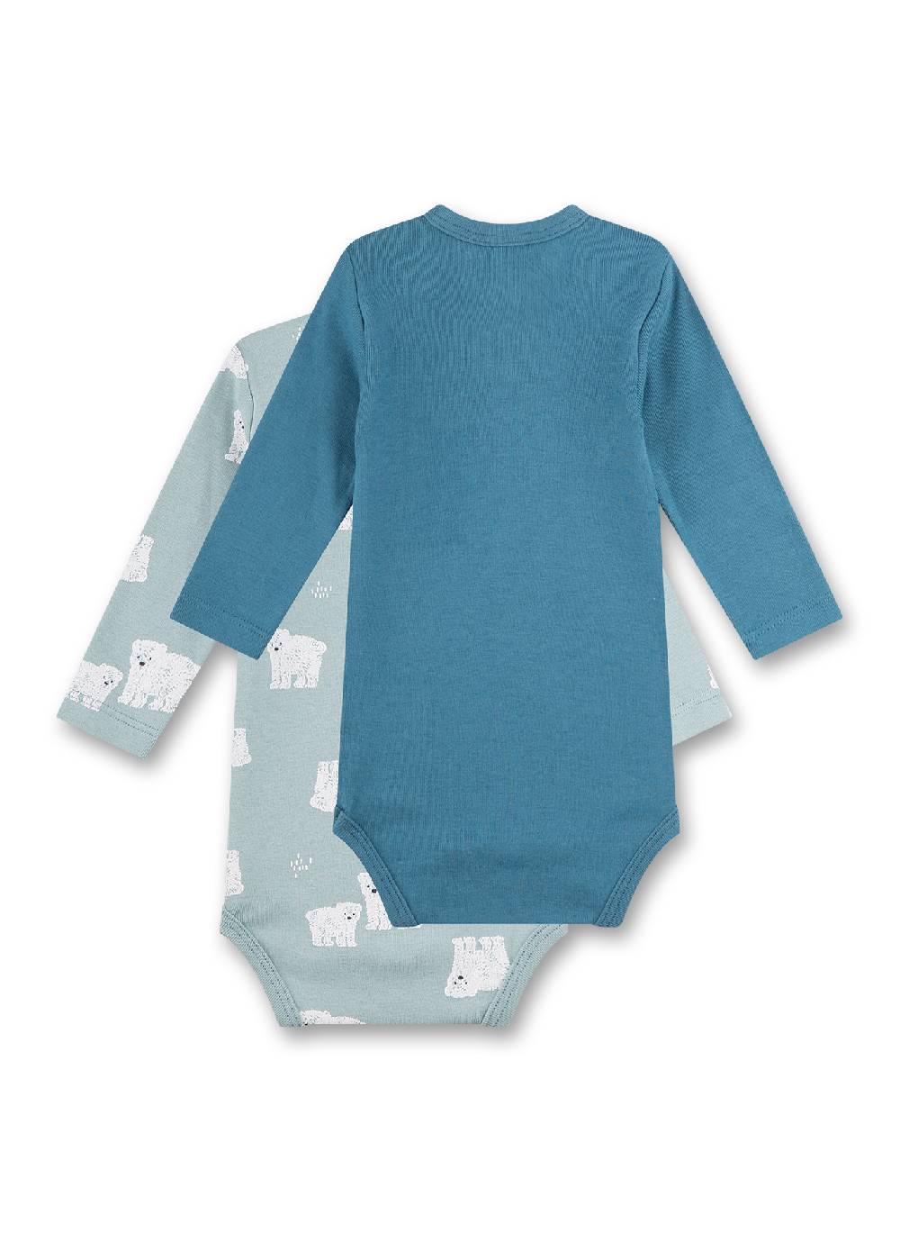 Sanetta Baby-Body langarm (Doppelpack) Blau Rabatte dieses Monats