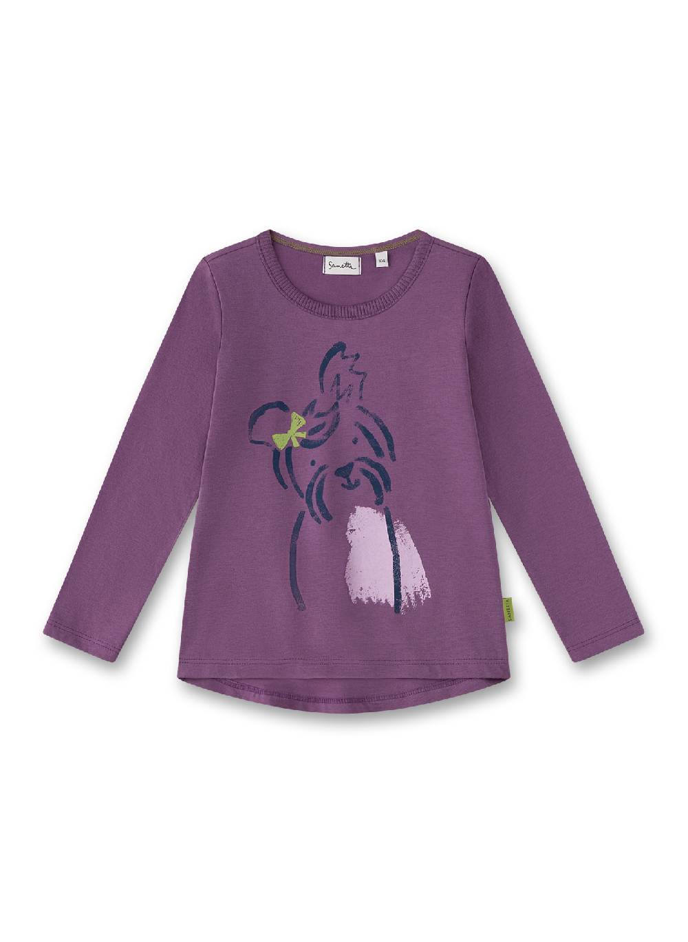 Sanetta Mädchen-Langarmshirt Lila Fabrikpreis