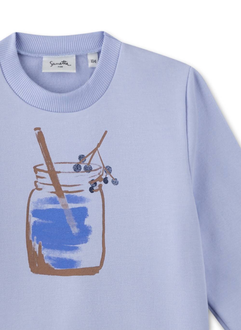 Sanetta Mädchen-Sweatshirt Blau Großer Ausverkauf