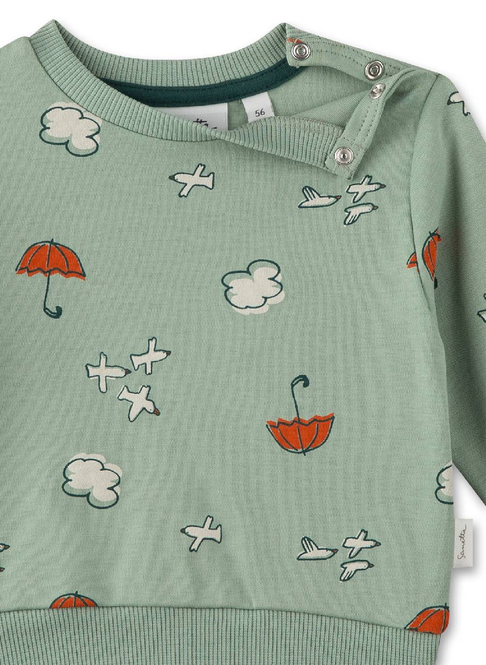 Sanetta Jungen-Sweatshirt Grün Neuheiten