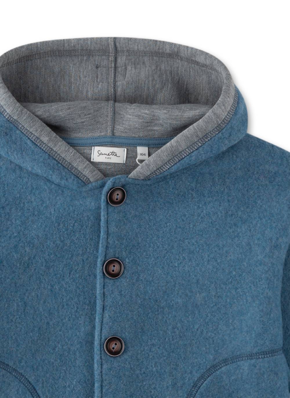 Sanetta Jungen-Fleece-Jacke Blau VIP-Rabatte