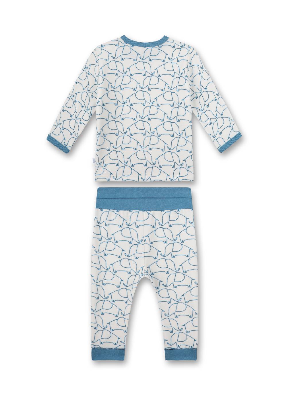 Sanetta Jungen-Schlafanzug lang Off-White Auslauf