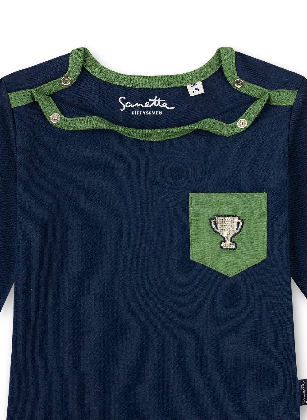 Sanetta Jungen-Shirt langarm Dunkelblau Lucky Winners Top Angebot